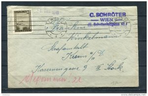 Austria 1946 Cover to Vienna with letter inside