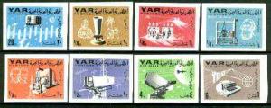 Yemen - Republic 1966 Telecommunications imperf set of 8 ...