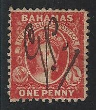 Bahamas used perf 12 S.C.  5