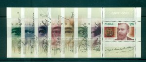 Norway - Sc# 1310a. 2001 Nobel Prize Winners Souv. Sheet. MNH $3.50.