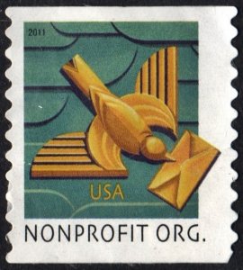 SC#4495 5¢ Art Deco Bird Coil Single (2011) Used