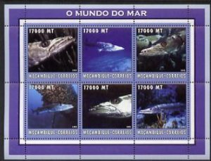 MOZAMBIQUE - 2002 - Astronauts, Airships - Perf 6v Sheet - Mint Never Hinged