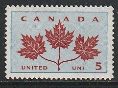 1964 Canada - Sc 417 - MNH VF - 1 single - Maple Leaf Unity