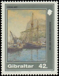 Gibraltar #596-599, Complete Set(4), 1991, Art, Never Hinged