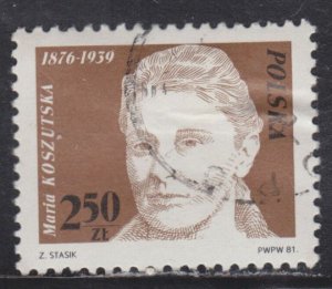 Poland 2485 Maria Koszutska 1981