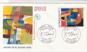 France 1986 Esteve Skibet Picture Slogan Cancels + Stamp FDC Cover Ref 29867