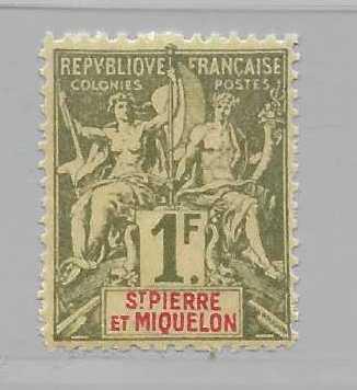 St. Pierre 78 Navigation & Commerce single FOURNIER FORGERY