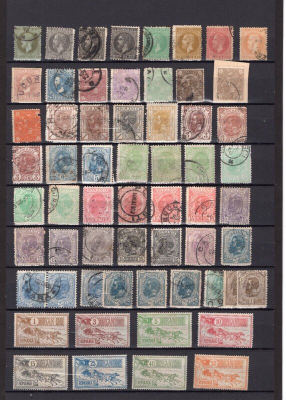 ROMANIA 1872-1945 LOVELY COLLECTION WITH LOTS OF BETTER STAMPS MINT AND USED