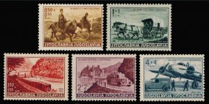 Yugoslavia Scott B79-B83 Unused hinged.