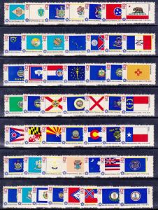 1633-1682 State Flags Singles MNH 