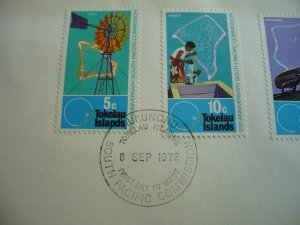 Stamps - Tokelau Islands - Scott# 33-36 - First Day Cover