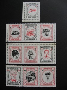 Sans Dinero Military Occupation cinderellas MNH group of 10 check them out!