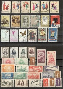 CHINA - LOT OF 42 STAMPS  (208)
