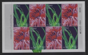 Cyprus 2024 MNH Stamps Booklet Europa CEPT Marine Life Plants