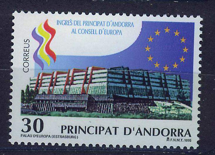 ANDORRA SPANISH 1995 MNH SC.236 Entrance Council of Europe