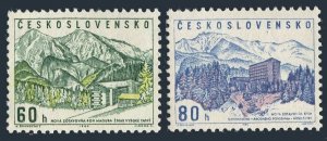 Czechoslovakia 1223-1224, MNH. Michel 1457-1458. 1964. Rest Homes, Tatra, 1964.