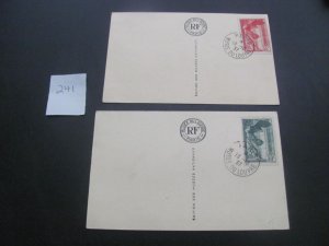 FRANCE WINGED VICTORY POSTCARDS  VF (241)