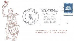 FLEMINGTON NEW JERSEY HONORS OUR BICENTENNIAL COUNTY SEAT OF HUNTERDON 1790