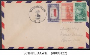 UNITED STATES USA - 1946 AIR MAIL COVER TO BOSTON WITH STAMPS