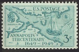 # 984 MINT NEVER HINGED ANNAPOLIS TERCENTENARY