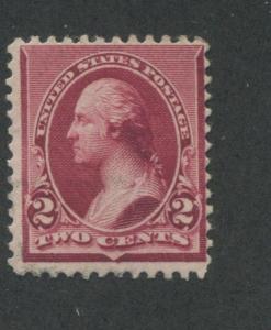 1890 US Stamp #219D 2c Mint Average Disturbed Original Gum Catalogue Value $160 