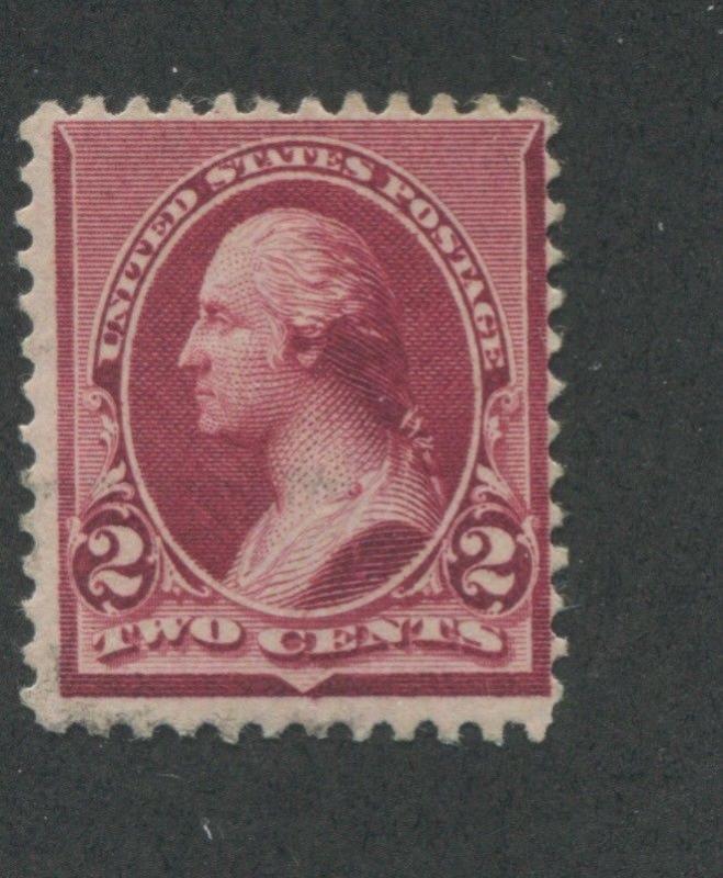 1890 US Stamp #219D 2c Mint Average Disturbed Original Gum Catalogue Value $160