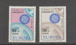 Turkey  Scott#  B120-B121  MNH  (1967 Europa)