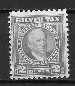 United States RG109 Silver Tax single MNH