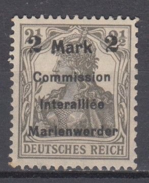 1920 Marienwerder Single Michel 23 MLH