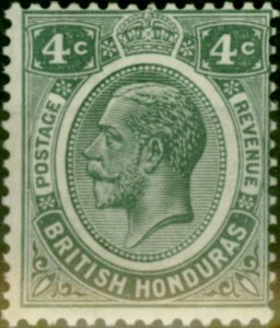 British Honduras 1929 4c Grey SG130 Fine VLMM