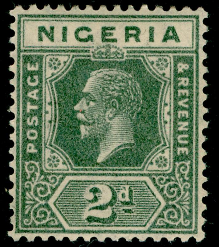 NIGERIA SG18, 2d grey, M MINT. Cat £10.