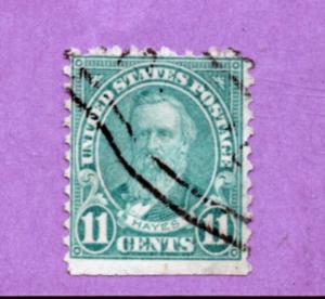 Scott #  692   USED  single