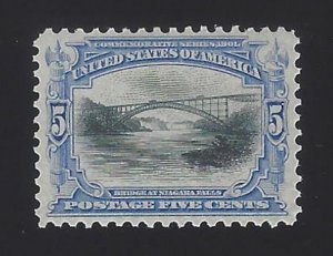 US #297 1901 Ultramarine & Black Wmk 191 Perf 12 Mint OG LH VF SCV $70