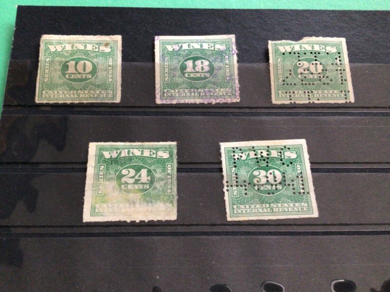 U. S. Wines revenue stamps A12447