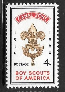 Canal Zone 151: 4c Boy Scouts, single, MLH, VF
