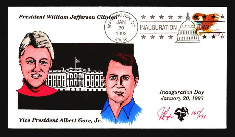 Clinton Gore 1993 Inauguration Cover / Pugh Cachet (165 of 191) - Z14539