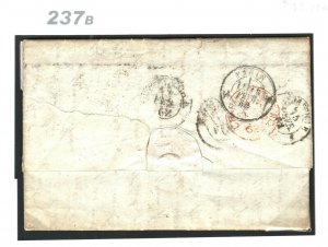 GB SG.86 9d Cover HISTORIC LETTER re *QUEEN IN MOURNING* 2d Blue 1862 Italy 237b