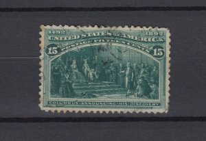 USA 1893 15c Columbus Sc#230 Fine Used JK9867 