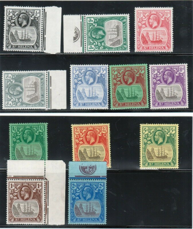 St Helena #79 - #91 (No #85) Very Fine Never Hinged