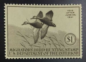 MOMEN: US STAMPS #RW7 DUCK MINT OG NH XF-SUP LOT #75603*