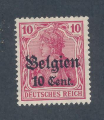 Belgium under German occupation 1914  Scott N3 MH no gum - 10c on 10c, Germania