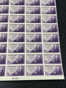 US 754 Whistler’s Mother Imperf Sheet Of 50 Mint No Gum As Issued - SUPERB.