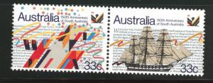 AUSTRALIA Scott 974-975 = 975a MNH** pair se-tenent 1986