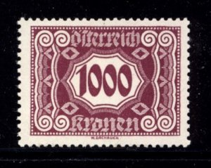 Austria 1922  Scott #J124 MNH