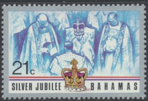 Bahamas  SC# 404 No gum  QE II 25th Anniversary  see details & scans