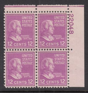 US 817 Plate Block MNH VF