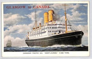 GB SCOTLAND Maritime ADVERT Card CANADIAN PACIFIC *Cupar-Fife* AGENT SHIPS PF58