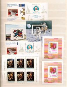 Poland Pope Space Art Mini Sheets MNH  x 9 (Ta 487