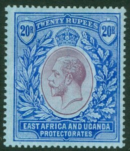 SG 60 East Africa & Uganda protectorate 1912-21. 20r purple & blue/blue...