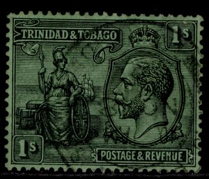 TRINIDAD & TOBAGO GV SG223, 3d blue, FINE USED.